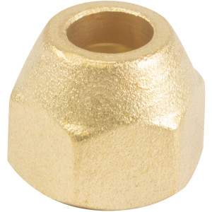 Appli Parts APFN-38 3/8 in Flare short brass flared fittings for use with copper, brass, aluminum, or steel tubing in gas line plumbing and hvac applications Appli Parts APFN-38 3/8 in Flare short brass flared fittings for use with copper, brass, aluminum, or steel tubing in gas line plumbing and hvac applications