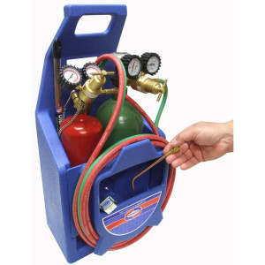 Uniweld KC100P Welding Outfit Includes: Weld Handle and Tip / Oxygen and Acetylene Regulator / Hoses / Goggles / Lighter / Stand / Tank Key 
 Uniweld KC100P Welding Outfit Includes: Weld Handle and Tip / Oxygen and Acetylene Regulator / Hoses / Goggles / Lighter / Stand / Tank Key