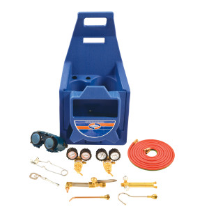 Uniweld KC100P Welding Outfit Includes: Weld Handle and Tip / Oxygen and Acetylene Regulator / Hoses / Goggles / Lighter / Stand / Tank Key 
 Uniweld KC100P Welding Outfit Includes: Weld Handle and Tip / Oxygen and Acetylene Regulator / Hoses / Goggles / Lighter / Stand / Tank Key