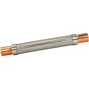 Appli Parts APVE-158 1-5/8 in Vibration Absorber Eliminator Sweat Connections 17 in Long 400 psi Max working and 3,265 psi Burst pressure