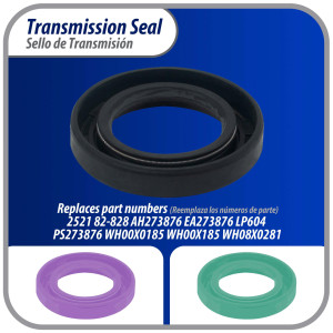 WH8X281 Appli Parts Sello de la Transmision WH8X281AP Compatible con General Electric WH00X185 WRW1505MAL 2521 82-828 AH273876 EA273876 LP604 PS273876 WH00X0185 WH8X281 Appli Parts Sello de la Transmision WH8X281AP Compatible con General Electric WH00X185 WRW1505MAL 2521 82-828 AH273876 EA273876 LP604 PS273876 WH00X0185