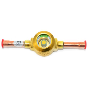 Danfoss 014L0181 Sight Glass 1/4in x 1/4in ODF SGP 6s N R1234yf R1234ze R1270 R134a R22 R32 R404a R407a R407c R407f R410a R448a R449a R450a R452a R452b R454b R507 R513a R744 Co2 