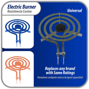 WB30K10002 Appli Parts Surface Burner Heating Element 3 turns, 6 in, 3 turn, 1250 W, 240 V, Replaces GE General Electric SP12YA, WB30K10002, SU201, TS3W6212, 404064, WB30K10005, 5303015716, 316439800, 318372210, WB30T10023, WB30T10075, 2391B, 5304431 WB30K10002 Appli Parts Surface Burner Heating Element 3 turns, 6 in, 3 turn, 1250 W, 240 V, Replaces GE General Electric SP12YA, WB30K10002, SU201, TS3W6212, 404064, WB30K10005, 5303015716, 316439800, 318372210, WB30T10023, WB30T10075, 2391B, 5304431