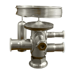 Danfoss 068U2287 1/8 - 3.5TR Expansion Valve Body, TUAE, R404A, R507A, 3/8x1/2 in, Solder, ODF, 1/4 in Externally equalized, Bi-flow, -40 to 50 F, Capacity determined by Orifice size Sold Separately