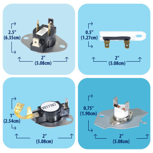 279838 Appli Parts dryer Heater Element 279838KAP KIT: 279838 dryer heating element, 3977767 thermostat, 3387134 thermostat, 3392519 thermal fuse, 3977393 thermal fuse replacements
 279838 Appli Parts dryer Heater Element 279838KAP KIT: 279838 dryer heating element, 3977767 thermostat, 3387134 thermostat, 3392519 thermal fuse, 3977393 thermal fuse replacements