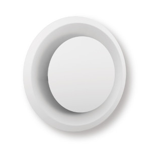 Circular Diffuser 8 in with Circ Plaque Aluminum White 8 in  Neck Diameter DCRLB08S Circular Diffuser 8 in with Circ Plaque Aluminum White 8 in  Neck Diameter DCRLB08S