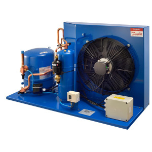 Danfoss OP-HJZ028D39Q Unidad Condensadora Microcanal 2.5HP MBP 230V/3Ph/60Hz R134a,R404A,R448A,R449A,R452A,R513A Lubricante POE 1 Ventilador con Compresor Reciprocante MTZ28-3 115N0278
