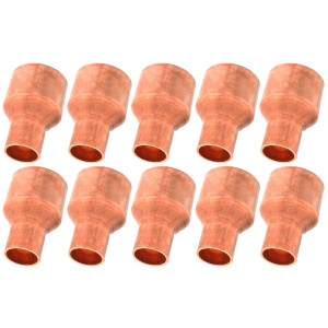 Appli Parts AP-R078012B10 7/8x1/2 in Reducing Bushing Copper pipe fittings CxC Sweat connections for refrigeration, air conditioning and plumbing applications ACR and Type L copper pipe (10xBag)