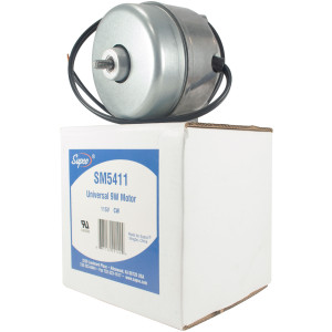 Supco SM5411 Motor Condensador 9 W, 120 V,  50-60 Hz CWOSE 1500rpm Eje 1/4 in Enroscado 1/2 in Largo del Eje UL Reemplaza: 5411 Supco SM5411 Motor Condensador 9 W, 120 V,  50-60 Hz CWOSE 1500rpm Eje 1/4 in Enroscado 1/2 in Largo del Eje UL Reemplaza: 5411