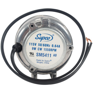 Supco SM5411 Motor Condensador 9 W, 120 V,  50-60 Hz CWOSE 1500rpm Eje 1/4 in Enroscado 1/2 in Largo del Eje UL Reemplaza: 5411 Supco SM5411 Motor Condensador 9 W, 120 V,  50-60 Hz CWOSE 1500rpm Eje 1/4 in Enroscado 1/2 in Largo del Eje UL Reemplaza: 5411