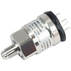 Danfoss 060G0090 Pressure Transmitter AKS 32R, Pressure connection notes: Flare 1/4 in, Pressure Connection Size: 7/16-20 Danfoss 060G0090 Pressure Transmitter AKS 32R, Pressure connection notes: Flare 1/4 in, Pressure Connection Size: 7/16-20