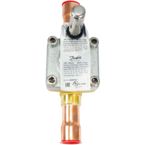Danfoss 068F5037 Electronic Expansion Valve AKV 15-3 Compatible with R22, R134a, R404A, 7/8 x 7/8 in, ODF