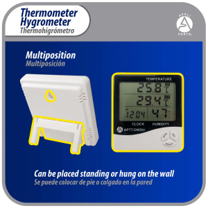 Appli Parts APTT-DWDH Indoor Temperature and Humidity Monitor with Hygrometer for Accurate Temp and Humidity Monitoring for Precise Indoor Climate Control with cable sensor for outside temperature Appli Parts APTT-DWDH Indoor Temperature and Humidity Monitor with Hygrometer for Accurate Temp and Humidity Monitoring for Precise Indoor Climate Control with cable sensor for outside temperature
