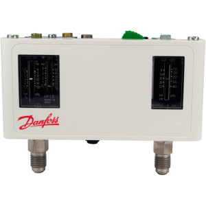 Danfoss 060-126491 Pressure Switch KP 15 Dual Auto/Manual 1/4 in Flare Capillary M/24 Not Included