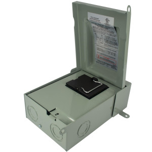 MA-Line MA-WSFD30A Disconnect Box 30A Fused. UL and CUL Listed 240VAC. Single Phase. NEMA TYPE 3R Outdoor Enclosure MA-Line MA-WSFD30A Disconnect Box 30A Fused. UL and CUL Listed 240VAC. Single Phase. NEMA TYPE 3R Outdoor Enclosure