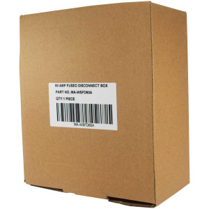 MA-Line MA-WSFD60A Disconnect Box 60A Fused (Not Included). UL and CUL Listed 240VAC. Single Phase. NEMA TYPE 3R Outdoor Enclosure MA-Line MA-WSFD60A Disconnect Box 60A Fused (Not Included). UL and CUL Listed 240VAC. Single Phase. NEMA TYPE 3R Outdoor Enclosure