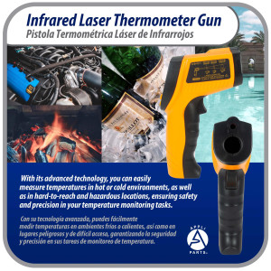 Appli Parts APTT-DLD Infrared Thermometer Gun: Versatile Laser Temperature Measurement Tool for Cooking, HVAC, Engine Diagnostics and More -58 F to 1022 F or Celsius Scale Appli Parts APTT-DLD Infrared Thermometer Gun: Versatile Laser Temperature Measurement Tool for Cooking, HVAC, Engine Diagnostics and More -58 F to 1022 F or Celsius Scale
