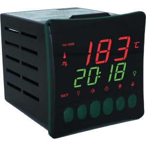 Full Gauge Oven Thermostat Timer 85-265V 50/60Hz Thermon for Gas, Electric or Wood-Fired Oven 14F to 932F, 4 Relay Outputs, 2 Digital Input, 1 Flame Sensor, Internal Buzzer TO-712B Full Gauge Oven Thermostat Timer 85-265V 50/60Hz Thermon for Gas, Electric or Wood-Fired Oven 14F to 932F, 4 Relay Outputs, 2 Digital Input, 1 Flame Sensor, Internal Buzzer TO-712B