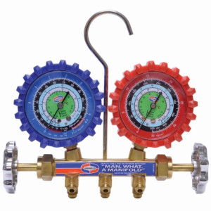 Manifold R12/R22/R134 Uniweld 3 Ft Hoses Manifold QAL3SM-5 (Psi-Kg/Cm2-Celsius)