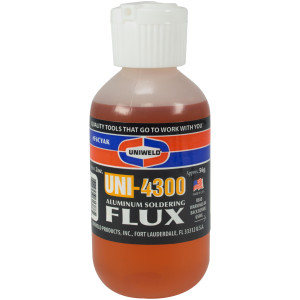 Uniweld UNI-4300 P4KD9S Aluminium Welding Kit includes 10ft Aluminum Solder, 2oz Flux Bottle and Metal Tip Flux Applicator