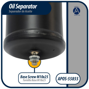 Appli Parts APOS-55855 5/8 in ODF Oil Separator, Compatible with CFC, HCFC, HFC, R22, R407C, R502, R134a, R404A, R507A, Working temperature 14 F to 266 F