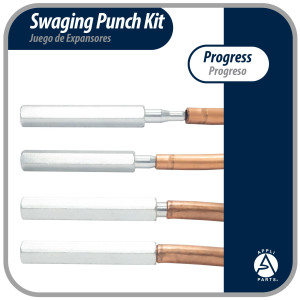 Appli Parts APT-SP193 Swaging Punch Kit for 1/4, 5/16, 3/8, 1/2, 5/8 in Diameter Copper Tube and other soft metals Expanding Tool